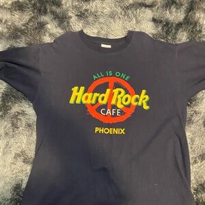 Hard Rock Cafe Kids Tee in Navy with Vibrant Logo